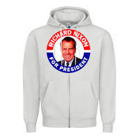 Dove Grey richard nixon president usa vote election campaign t shirt Zipper Hoodie - linhVisuals