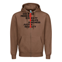 Chestnut anti trump resist Zipper Hoodie - linhVisuals