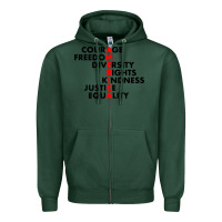 Sports Green anti trump resist Zipper Hoodie - linhVisuals