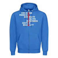 True Royal anti trump resist Zipper Hoodie - linhVisuals