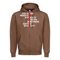 Chestnut anti trump resist Zipper Hoodie - linhVisuals