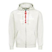 Oatmeal Heather anti trump resist Zipper Hoodie - linhVisuals