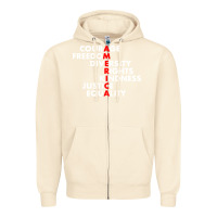 Sandshell anti trump resist Zipper Hoodie - linhVisuals