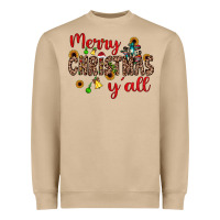 Merry Christmas Y'all Heavyweight Sweatshirt | Teevron