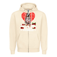 Sandshell pitbull lover dog roses funny just a girl who loves pitbull 213 pitbul Zipper Hoodie - linhVisuals