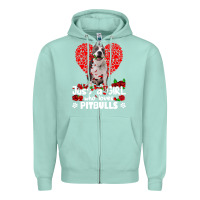 Seafoam pitbull lover dog roses funny just a girl who loves pitbull 213 pitbul Zipper Hoodie - linhVisuals
