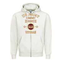 Oatmeal Heather us army combat engineer combat engineer veteran gift pullover hoodie Zipper Hoodie - linhVisuals