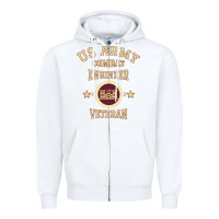 White us army combat engineer combat engineer veteran gift pullover hoodie Zipper Hoodie - linhVisuals