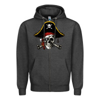 Charcoal Heather pi rate 3 14 Zipper Hoodie - linhVisuals
