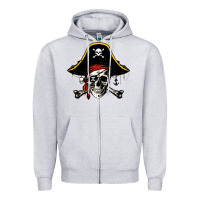 Heather Grey pi rate 3 14 Zipper Hoodie - linhVisuals