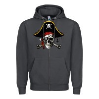 Smoke pi rate 3 14 Zipper Hoodie - linhVisuals