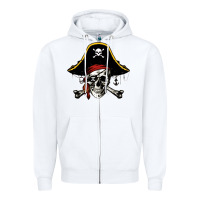 White pi rate 3 14 Zipper Hoodie - linhVisuals