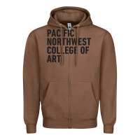 Chestnut Pacific Northwest College of Art Zipper Hoodie - linhVisuals