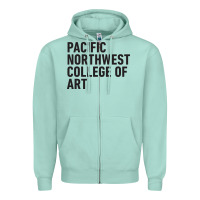 Seafoam Pacific Northwest College of Art Zipper Hoodie - linhVisuals