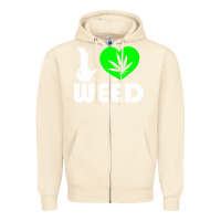 Sandshell i love weed fun Zipper Hoodie - linhVisuals