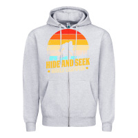 Heather Grey hide and seek world champion bigfoot t  shirt hide and seek world cham Zipper Hoodie - linhVisuals