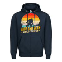Navy hide and seek world champion bigfoot t  shirt hide and seek world cham Zipper Hoodie - linhVisuals