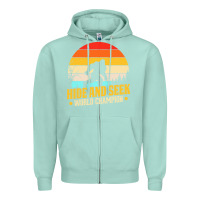 Seafoam hide and seek world champion bigfoot t  shirt hide and seek world cham Zipper Hoodie - linhVisuals