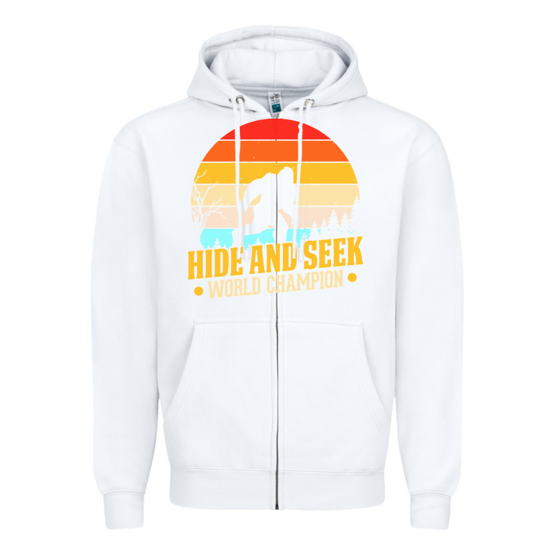 Hide And Seek World Champion Bigfoot T  Shirt Hide And Seek World Cham Zipper Hoodie by linhVisuals | Teevron