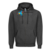 Charcoal Heather Ringling College of Art and Design Zipper Hoodie - linhVisuals