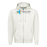 Oatmeal Heather Ringling College of Art and Design Zipper Hoodie - linhVisuals