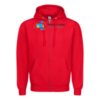 Red Ringling College of Art and Design Zipper Hoodie - linhVisuals
