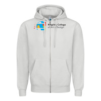 Dove Grey Ringling College of Art and Design Zipper Hoodie - linhVisuals