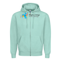 Seafoam Ringling College of Art and Design Zipper Hoodie - linhVisuals