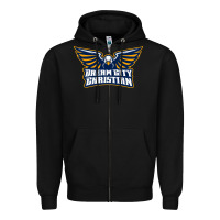 Black twin city christian school Zipper Hoodie - linhVisuals