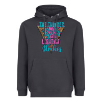 Smoke THE THUNDER ROLLS AND THE LIGHTNIN’ STRİKES Heavyweight Hoodie - JahusDesignShop