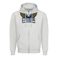 Dove Grey twin city christian school Zipper Hoodie - linhVisuals