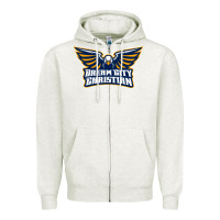 Oatmeal Heather twin city christian school Zipper Hoodie - linhVisuals