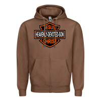 Chestnut enjoy jesus christ heavenly devoted son parody religious tee t shirt Zipper Hoodie - linhVisuals