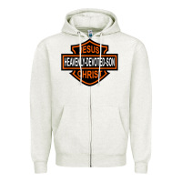 Oatmeal Heather enjoy jesus christ heavenly devoted son parody religious tee t shirt Zipper Hoodie - linhVisuals