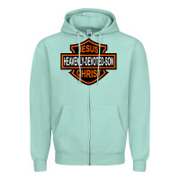 Seafoam enjoy jesus christ heavenly devoted son parody religious tee t shirt Zipper Hoodie - linhVisuals