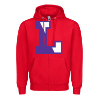 Red boston latin school Zipper Hoodie - linhVisuals