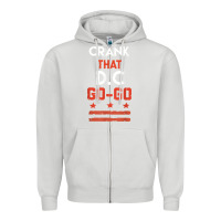 Dove Grey vintage washington d.c crank that go go music design gift. t shirt Zipper Hoodie - linhVisuals