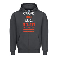 Smoke vintage washington d.c crank that go go music design gift. t shirt Zipper Hoodie - linhVisuals