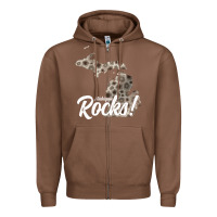 Chestnut great lakes shaped men women petoskey stone michigan rocks pullover ho Zipper Hoodie - linhVisuals