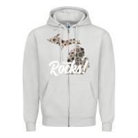 Dove Grey great lakes shaped men women petoskey stone michigan rocks pullover ho Zipper Hoodie - linhVisuals