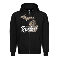 Great Lakes Shaped Men Women Petoskey Stone Michigan Rocks Pullover Ho Zipper Hoodie | Teevron