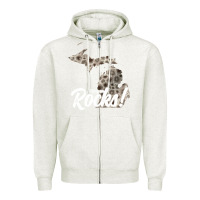 Oatmeal Heather great lakes shaped men women petoskey stone michigan rocks pullover ho Zipper Hoodie - linhVisuals