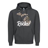 Smoke great lakes shaped men women petoskey stone michigan rocks pullover ho Zipper Hoodie - linhVisuals