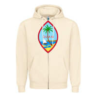 Sandshell guam coat of arms souvenir gift flag chamorro t shirt Zipper Hoodie - linhVisuals