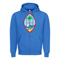 True Royal guam coat of arms souvenir gift flag chamorro t shirt Zipper Hoodie - linhVisuals