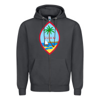 Smoke guam coat of arms souvenir gift flag chamorro t shirt Zipper Hoodie - linhVisuals