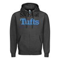 Charcoal Heather SMFA at Tufts Zipper Hoodie - linhVisuals