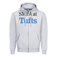 Heather Grey SMFA at Tufts Zipper Hoodie - linhVisuals