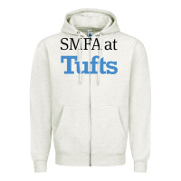 Oatmeal Heather SMFA at Tufts Zipper Hoodie - linhVisuals