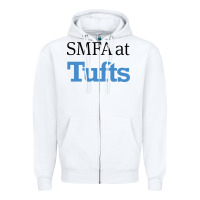 White SMFA at Tufts Zipper Hoodie - linhVisuals